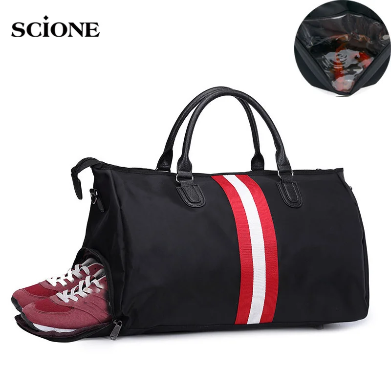 

Women's Travel Bags Yoga Gym Bag for Fitness Shoes Handbags Shoulder Crossbody Training Men Sac De Sport Pack Tas Duffle XA548WA