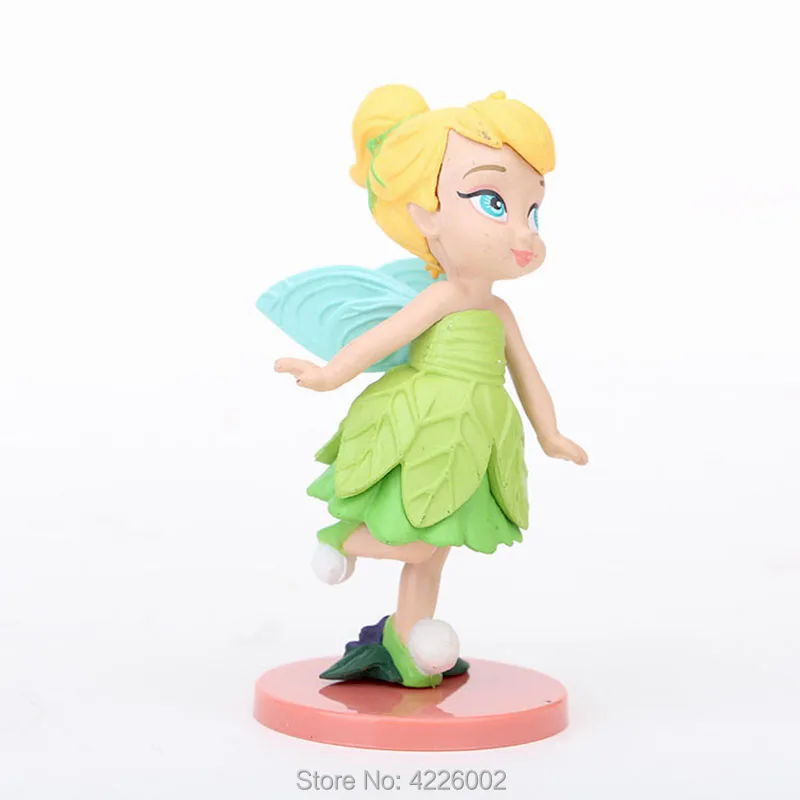 9pcs/set Elsa Anna Moana Lilo Pelekai PVC Action Figures Tinker Bell Alice in Wonderland Figurines Dolls Kids Toys for Girls