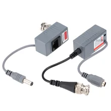 10pcs CCTV Camera Video Balun Transceiver Connector BNC UTP RJ45 Video and Power over CAT5/5E/6 Cable