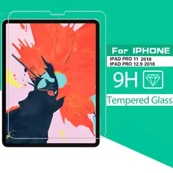 Закаленное стекло для Apple iPad Pro 11 12,9 дюймов (2018) защита экрана планшета пленка защита для iPad Pro 11 "2018 Tab стекло крышка