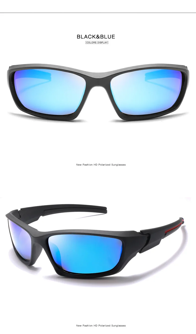 Glitztxunk Модные поляризованные солнцезащитные очки для мужчин, роскошные брендовые дизайнерские Винтажные Солнцезащитные очки для вождения, мужские зеркальные очки, тени UV400