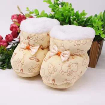 

Newborn Toddler Shoes Infant Cotton Snow Booties Soft Sole Crib Shoes Winter Baby Shoes 0-1Y sx1