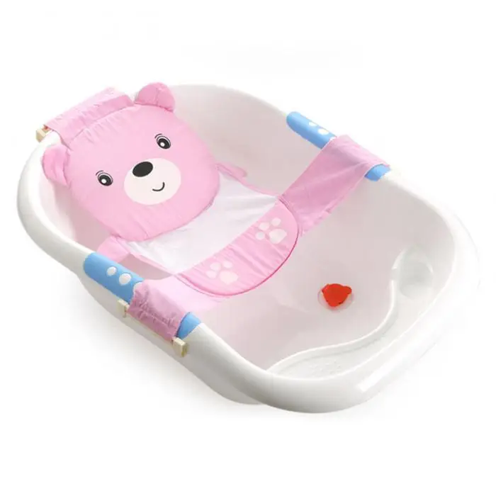 Детский Ванна сеть слинг для ванна для новорожденных и детей, подарок на день рождения высокого качества Bebe Сетчатое сидение Поддержка
