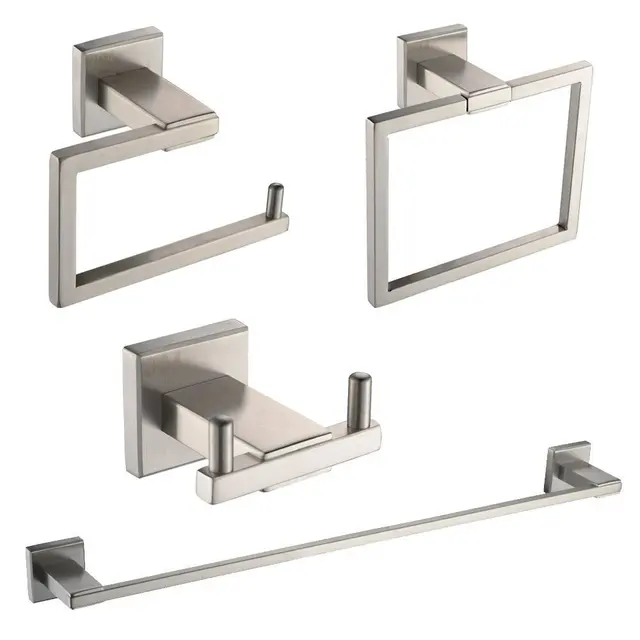 2017 Limited Sus304 Stainless Steel Wall Mount Brushed Bathroom 2017 Limited Sus304 Stainless Steel Wall Mount Brushed Bathroom Paper Holder Rob Hook Towel Bar 4