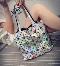 Maelove Heißer Verkauf! Damentaschen Hologramm Laser Geometrische Handtaschen Multicolor Frauen Messenger Bags BAO BAO berühmte logo tasche