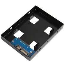 Алюминиевый 2," до 3,5" SATA жесткий диск конвертер Caddy лоток клетка Горячая Замена Разъем HDD SSD Монтажный кронштейн комплект