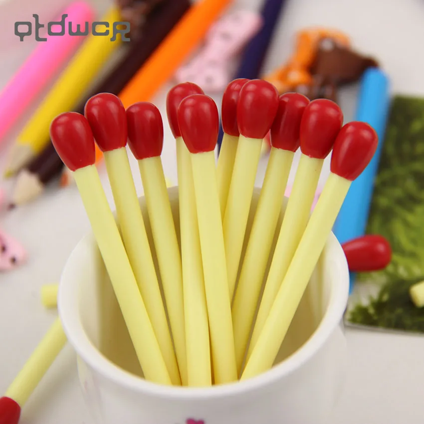20 шт./лот Новинка Шариковая ручка Matchstick мини ручки Kawaii Канцтовары Escolar материалы