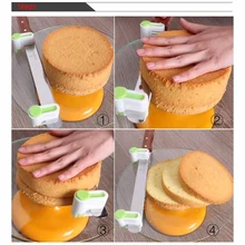 2 шт. Пластик DIY 5 слоев торта резак для хлеба набор Терок Режущий Фиксатор инструменты для украшения торта инструменты для кухни тост