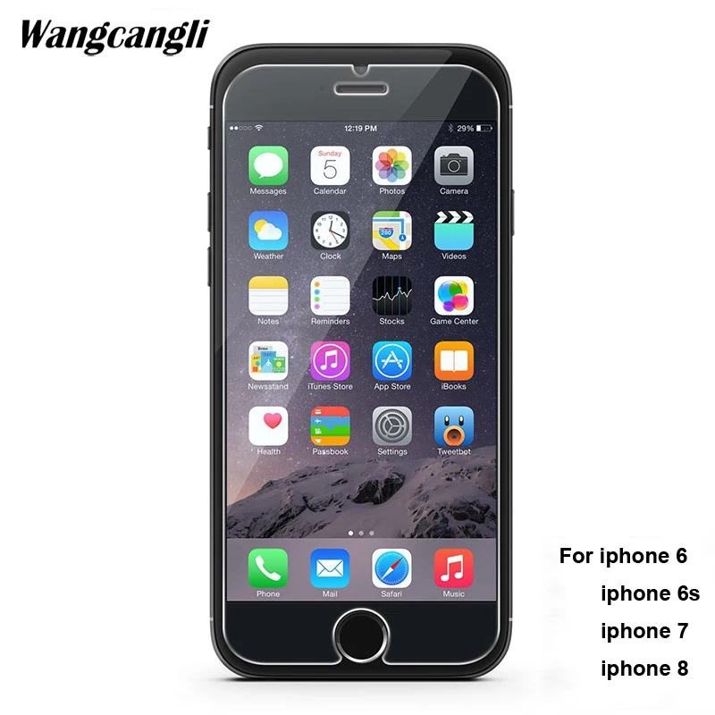 Goedkoop 9 h HD voor iphone 6 6s screen protector voor iphone 5s 5 se 8 glas screen protector op voor iphone 7 glas beschermende film