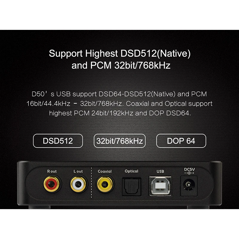 Топпинг D50 USB ЦАП Мини HIFI аудио декодирование индивидуальные Thesycon драйвер ES9038Q2M