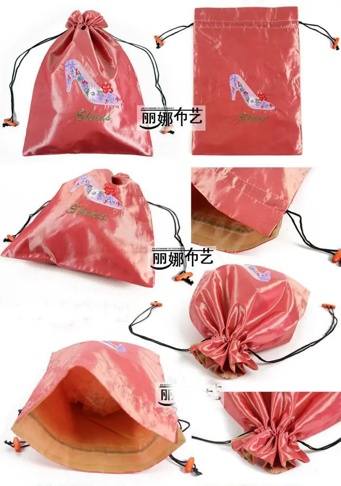 WHOLESALE 30PCS CHINESE EMBROIDERD SILK CLOTH& SHOE BAGS POUCH PURSE