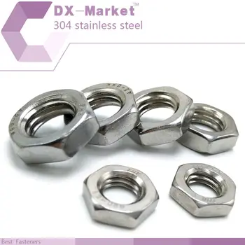

m10 , 50pcs , stainless steel 304 Hexagon thin nut ,B003