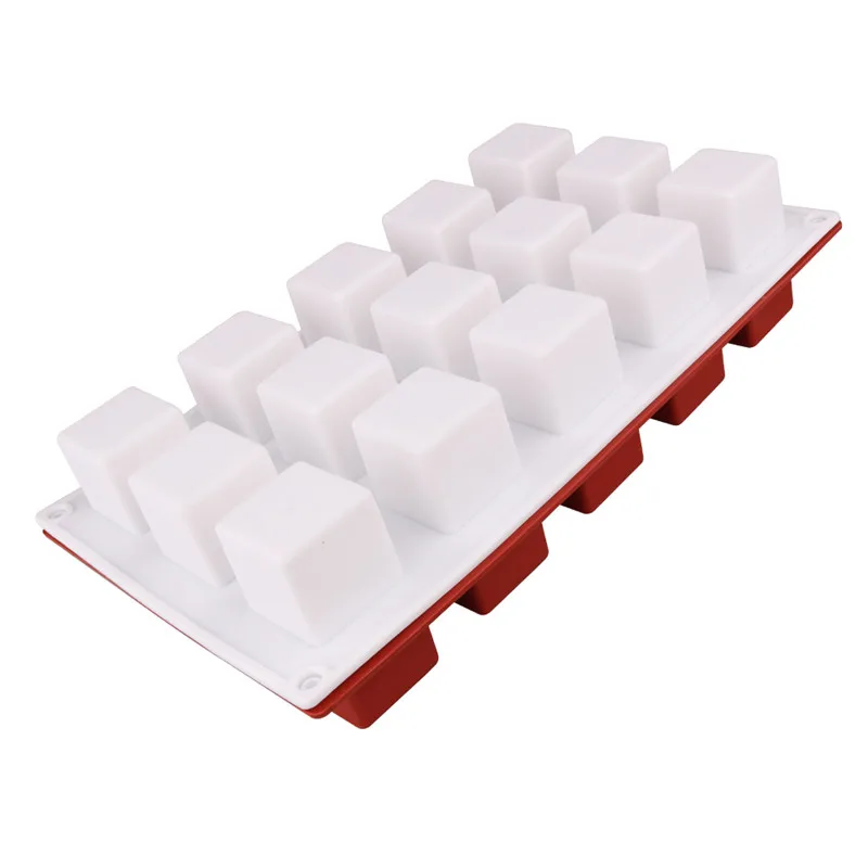 DIY Cake Tool Magic Square Silicone Cake Mold Rubiks Cube Chocolate Mousse Cake Silicone Cake Mould Dessert Baking Tools5