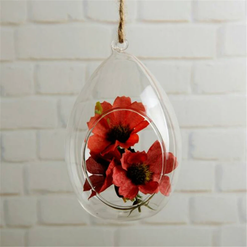 

Ball Hanging Planters 8 Cm Hanging Glass Vase Ellipse Planter Office