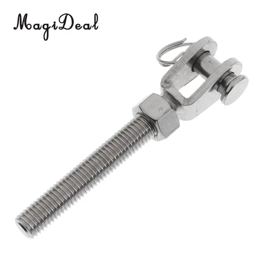 MagiDeal M5 M6 M8 M10 M12 Marine Stainless Jaw Open Bolt & Nut Replacement Turnbuckle Rigging Screw for Kayak Canoe Boat Dinghy
