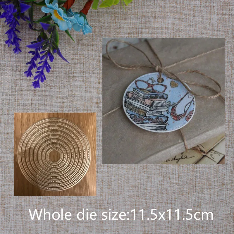

2019 New Arrival Circle Cutting Dies Stencil DIY Scrapbooking Embossing Photo Album Decor Template Paper Card Craft 115x115mm
