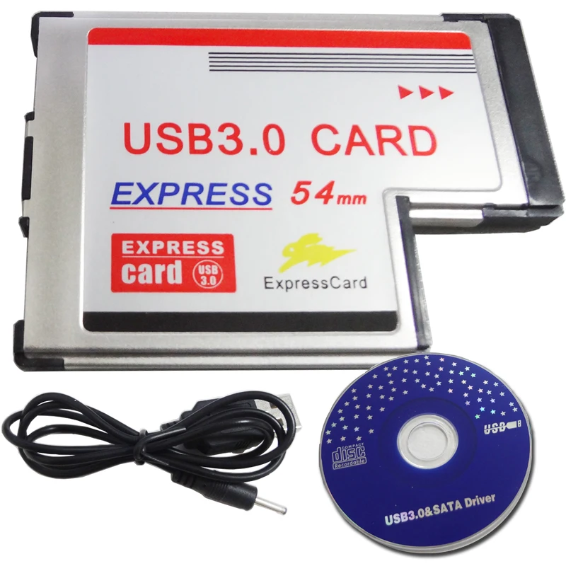 Двойной 2 порта USB 3,0 ExpressCard адаптер 5 Гбит/с usb-хаб ExpressCard 54 мм слот Express Card PCMCIA конвертер для ноутбуков