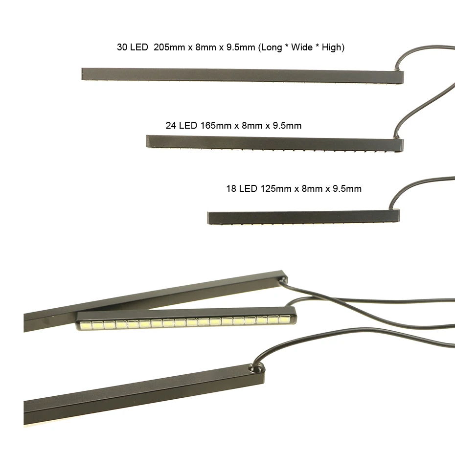 2X 30LED SMD 5630 автомобилей DRL Туман Дневной Бег свет ультра-тонкий Невидимый Водонепроницаемый привело ДРЛ газа для honda/Mazda/Ford AE