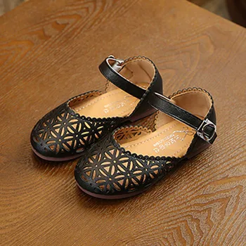 

Kids Baby Girl Soft Sole Shoes Anti-slip Hollow Design Sandals Prewalkers First Walkers Walking Shoe
