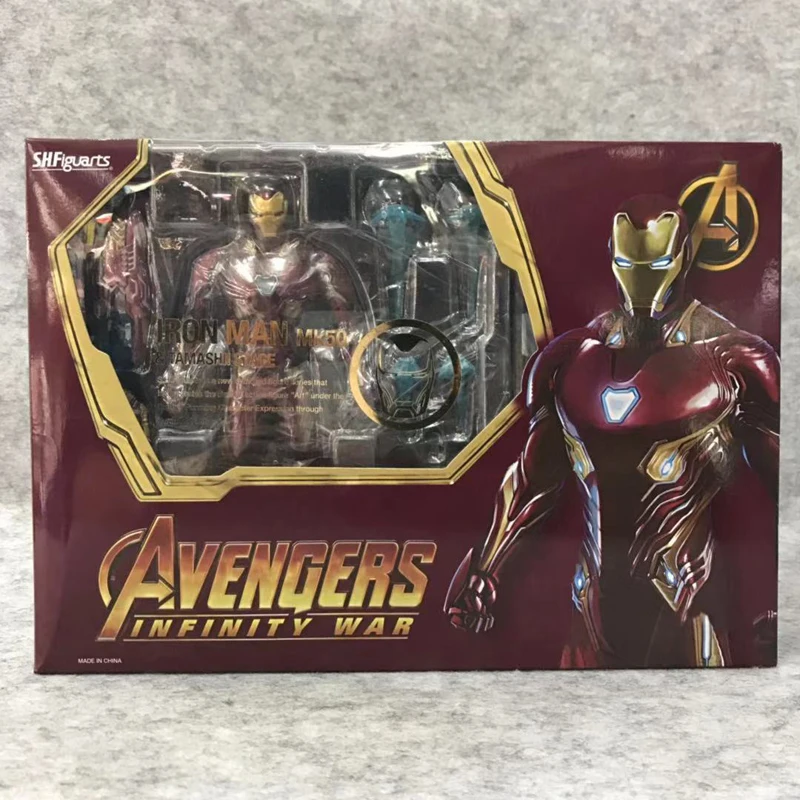 

SHF Figuarts Iron Man MK50 & Tamashi Stage PVC Marvel Avengers Infinity War Action Figure Iron Man Mark 50 Collectible Model Toy