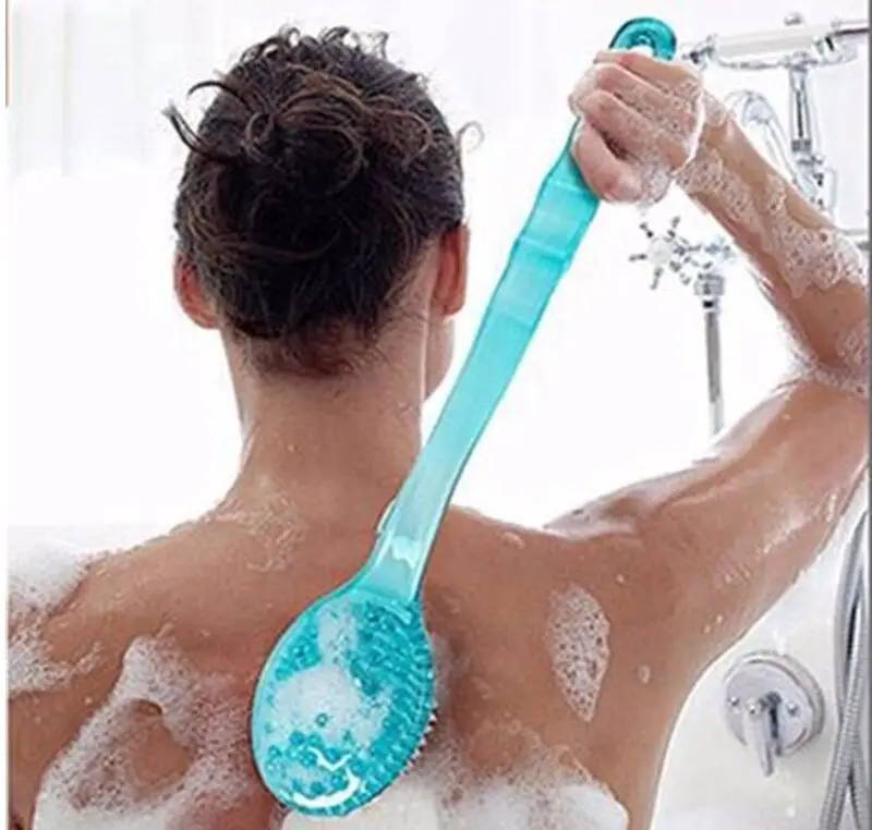 

Bath Brush Long Handle Scrub Skin Massage Shower Feet Rubbing For Back Exfoliation Brushes Body Bathroom Accessories
