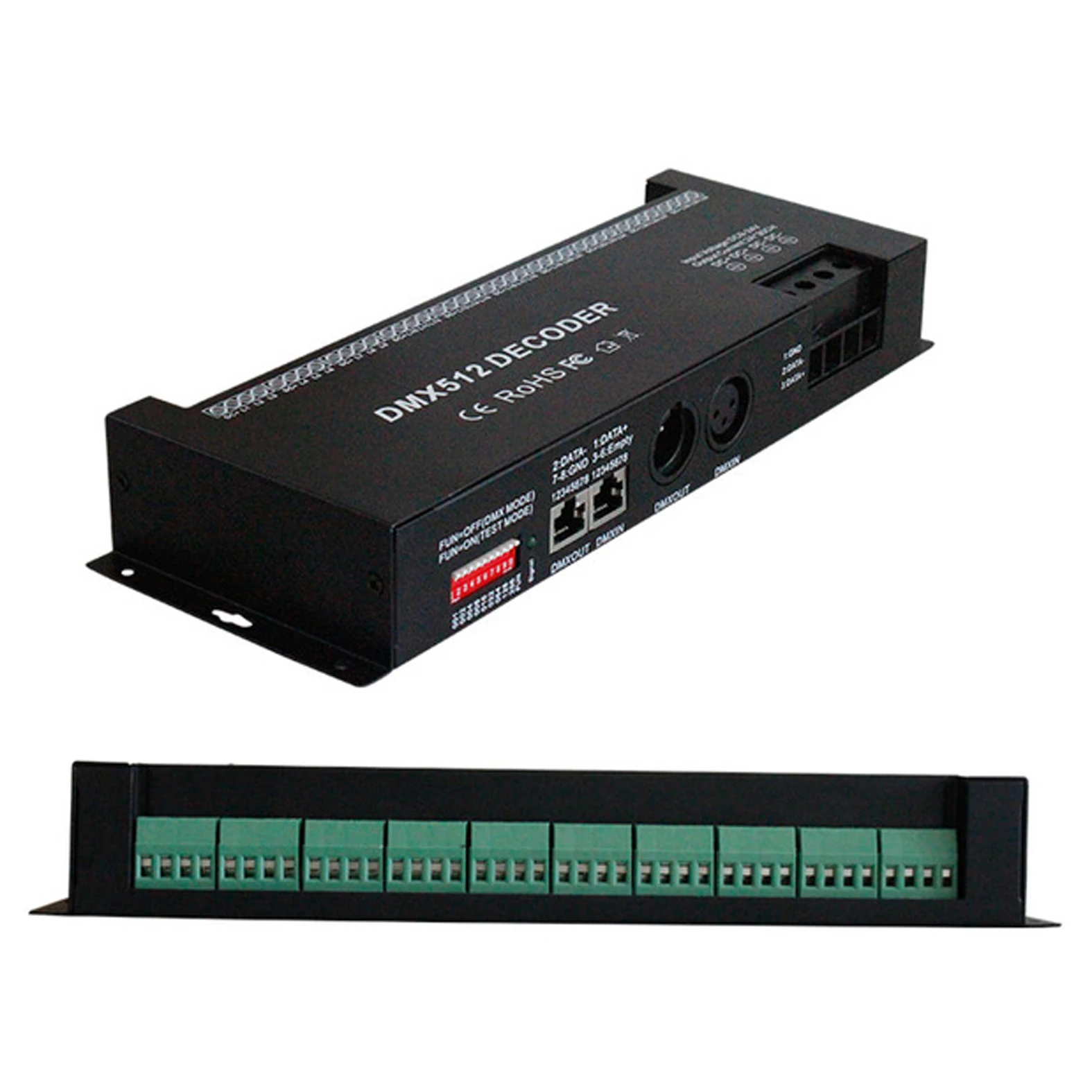 

10pcs DC9-24V 30 Channel RGB DMX512 decoder led strip 30CH*2A dmx DMX512/1990 decoder light controller