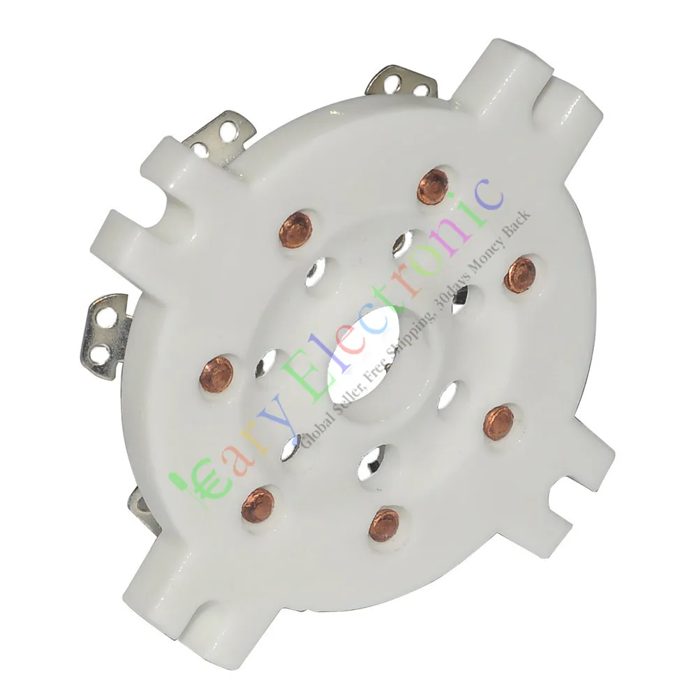 Оптом и в розницу 10 шт 7Pin Серебряный медный керамический гнезда вакуумных трубок