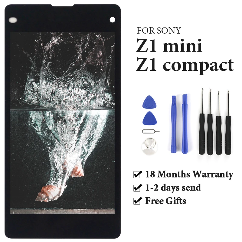 ЖК-дисплей с сенсорным экраном и рамкой для Sony Xperia Z1 Mini сменный Compact g8441 g8442 |