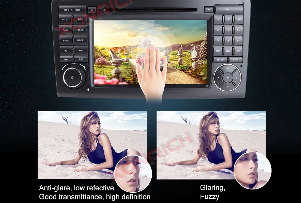 Excellent Two Din Car Multimedia player GPS DVD Player For Mercedes/Benz/ML/GL CLASS W164 ML350 ML500 GL320 Radio FM 6