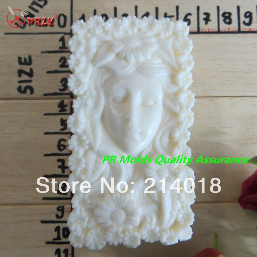 

Sunflower Woman Modelling Silicon Soap Mold Fondant Cake Decorating Tools Handmade Soap Mold NO.:SO392 aroma stone moulds