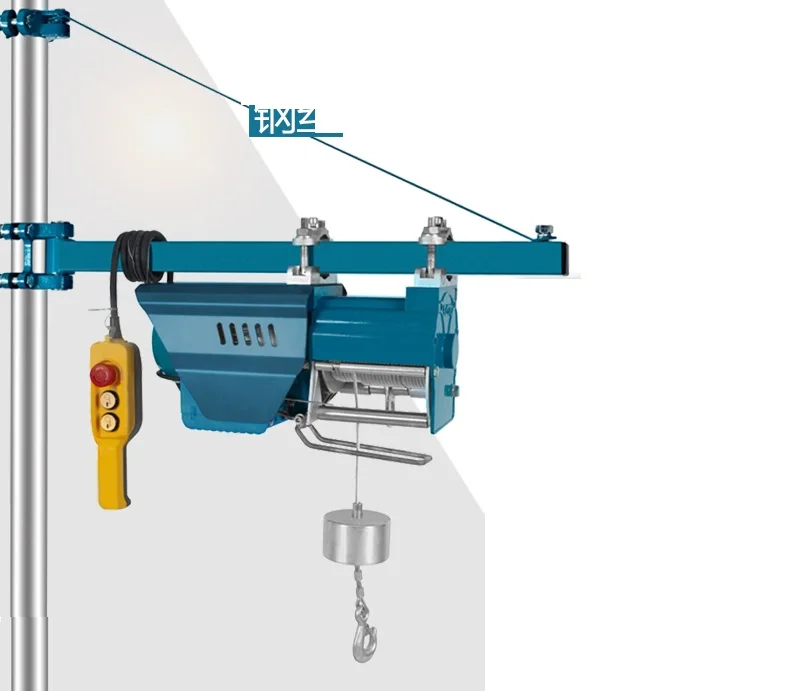 200-600 кг 35 м 220V 50Hz 1-фазный промышленного класса Электрический Стальной Канатный подъемник, быстрая скорость подъема мини-блок, крановое оборудование