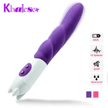 Khalesex 10 Speeds Quiet Dildo Anal Vibrator for Women G Spot Magic Wand Vibration Adult Sex Toys for Woman Masturbator Sex Shop