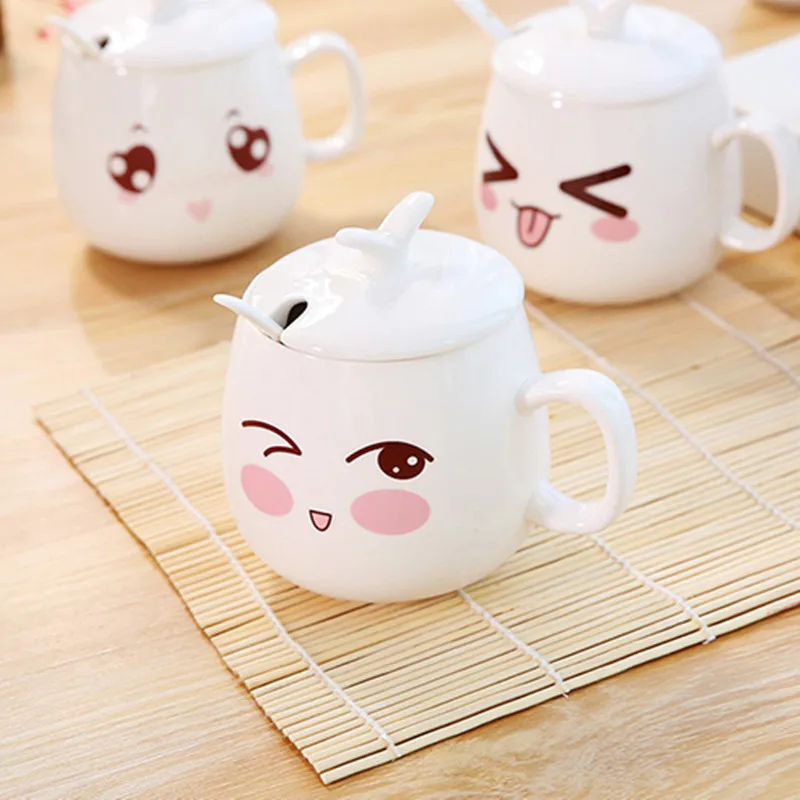 XING KILO Creative ceramic expression cup cartoon cute mug coffee cup porcelain teacup XING KILO Creative ceramic expression cup cartoon cute mug coffee cup porcelain teacup