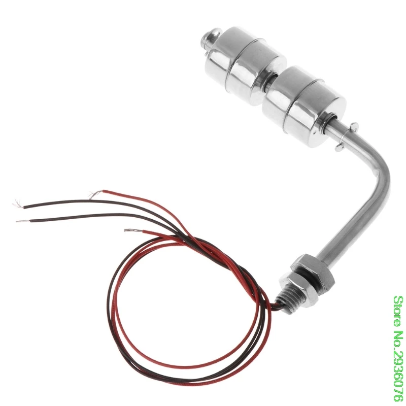 

New Arrive Stainless Steel Right Angle Water Level Sensor Liquid Float Switch Tank Pool 10W Drop Shipping Support