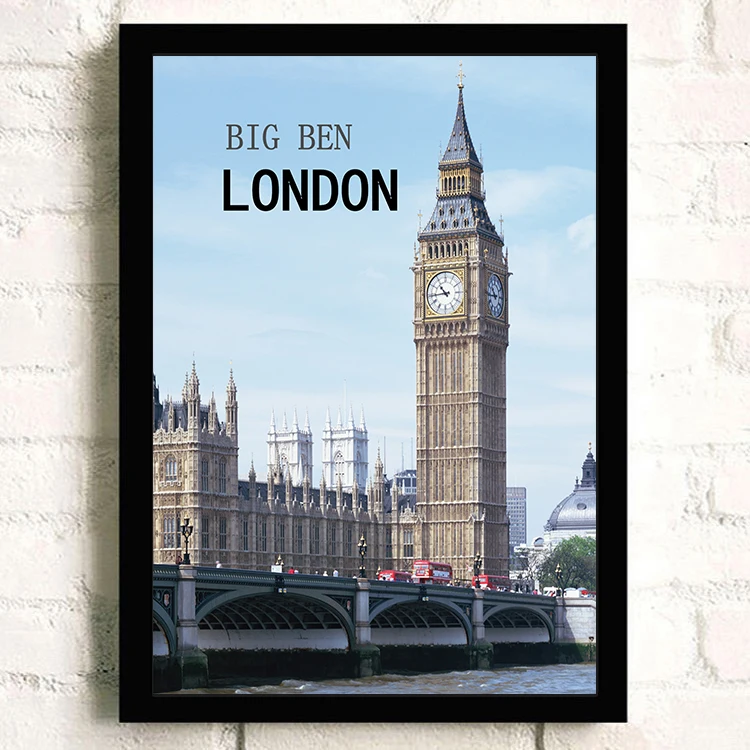 Современная Женская башня Big Ben архитектура холст картина художественное