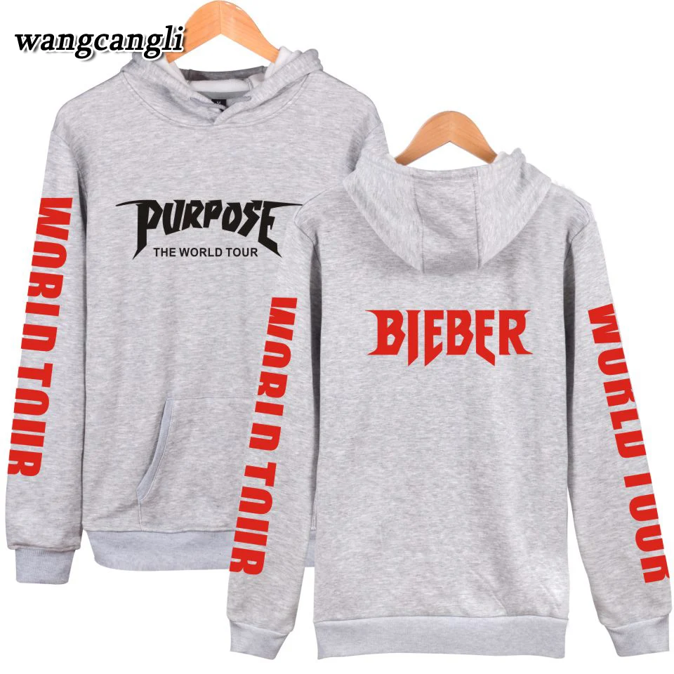 2019 Justin bieber purpose tour Kpop fashion Winter hoodie and harajuku sweatshirt hoodies plus size long sleeve Jacket Coat