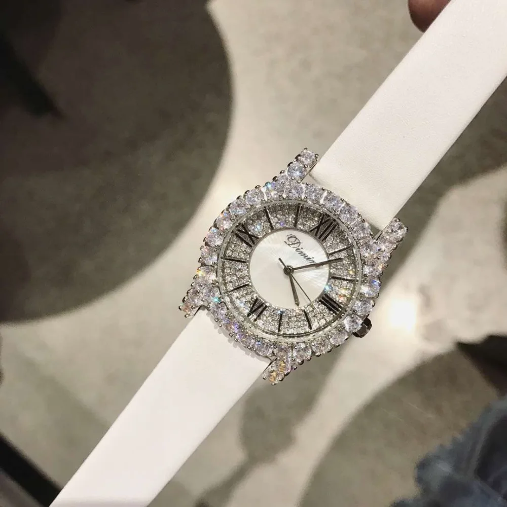 Bling Bling Montre Or Diamant Femme Montre Femme Acier Inoxydable