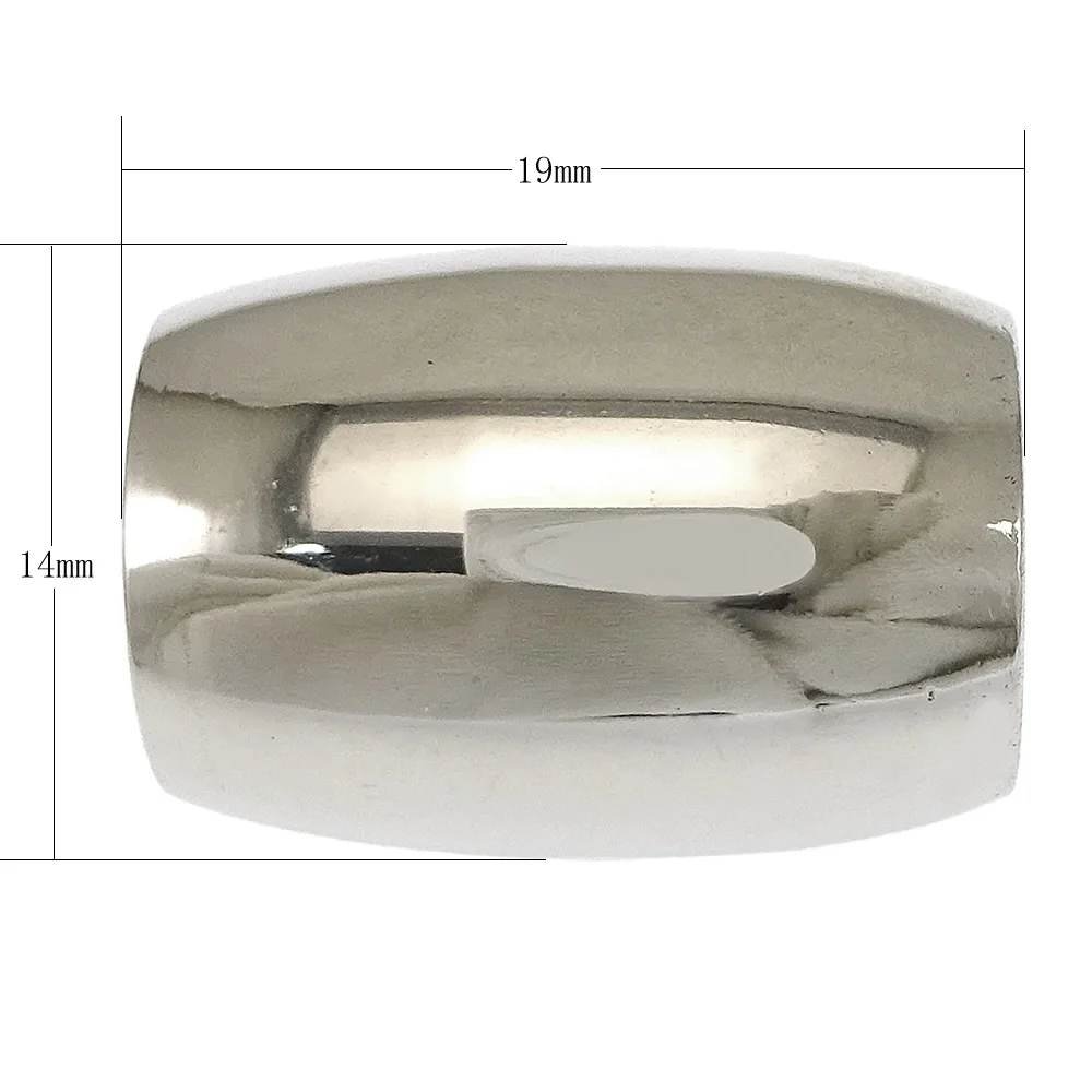 

1pcs Stainless Steel Magnetic Clasp Oval original color For Making Necklaces Bracelets jewelry DIY Jewelry Findings 19x14mm