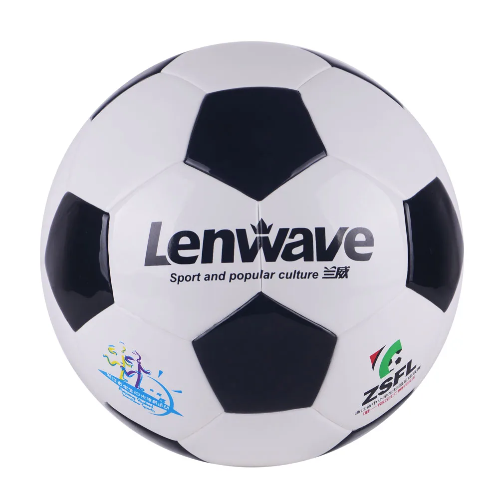 White Black Classic Style European Champion League Football Soccer Ball
