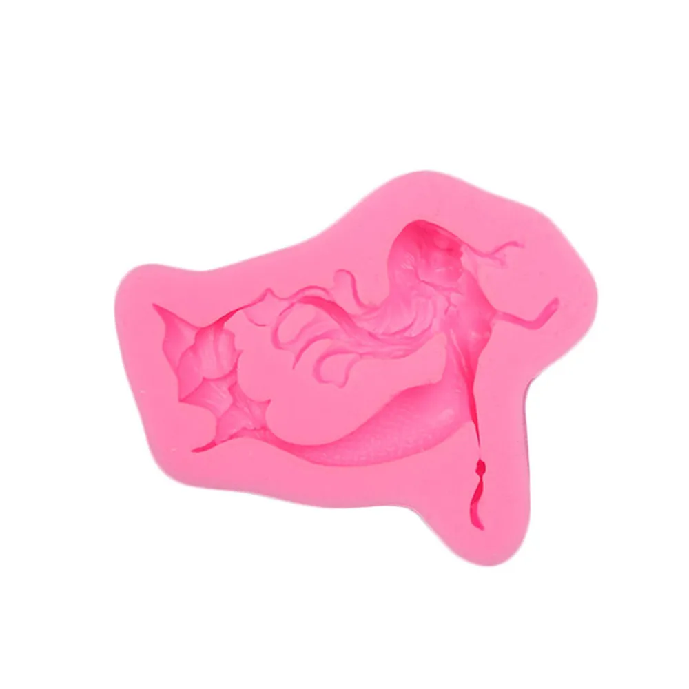 Горячая 3D силиконовая форма для торта Русалка Торт Шоколад мастика пресс-формы мини-Маффин мыльница DIY Инструменты для выпечки дропшиппинг