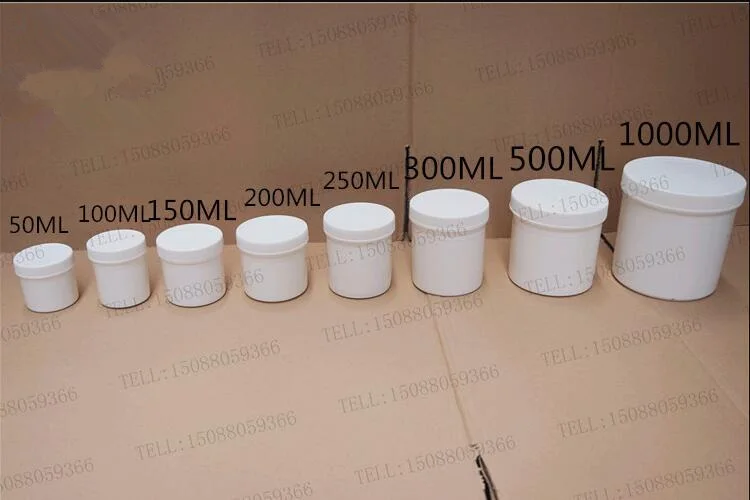 5x HDPE Vorratsbehälter 250ml - Weiße Quadratflaschen Mit Weithalsverschluss