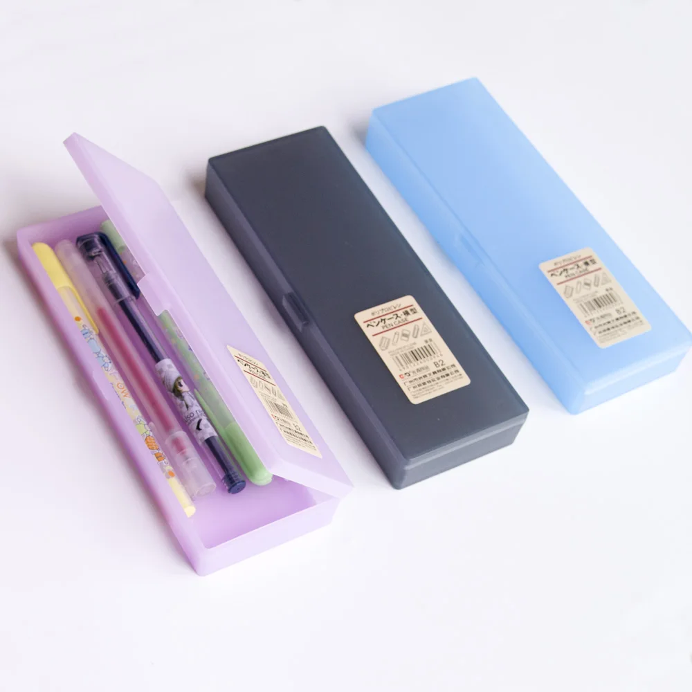 Милый симпатичный Прозрачный Полипропиленовый пластиковый чехол для карандашей