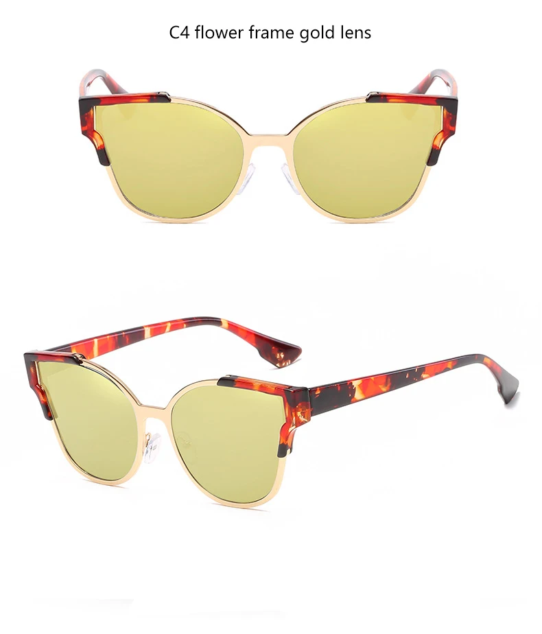 Women Cat Eye Luxury Fashion Designer Mirror Sunglasses HTB174W2QVXXXXabXVXXq6xXFXXXM - Women Cat Eye Luxury Fashion Designer Mirror Sunglasses