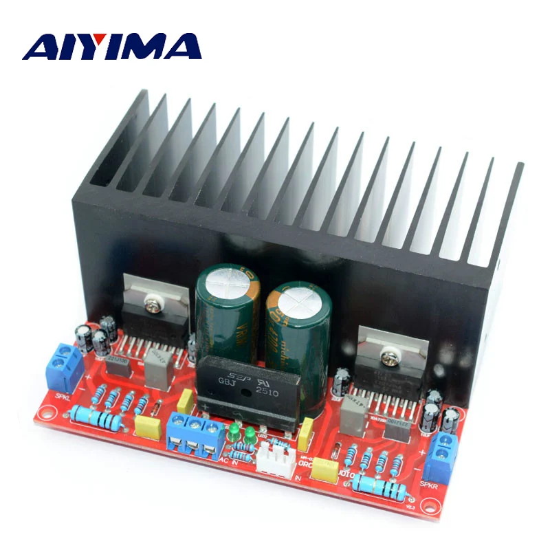 AIYIMA Стерео усилители аудио Плата Amplificador Fever TDA7293 Hi Fi мощность сабвуфер DIY комплекты усилителя 100Wx2 Плата усилителя