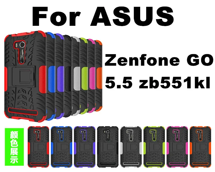 Для ASUS Zenfone GO tv ZB551KL G550KL 5,5 дюймов сверхпрочный твердый Поликарбонат и мягкий силикон Тонкий чехол для телефона