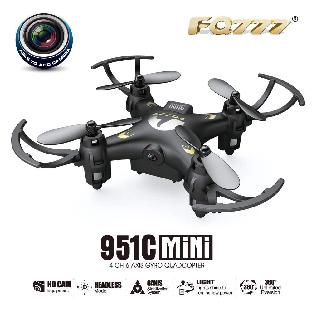 Quadrocopter Dron FQ777-951C 951C Drone with 0.3MP camera 6Axis Quadcopter With Switchable Controller UAV RC Helicopter Mini HOT