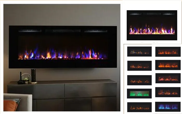 Us 950 0 G 01 4 3 Colors Or 10 Colors Flame Electric Heater Type Embedded And Wall Mounted Installation Bedroom Heater Electric Fireplace In
