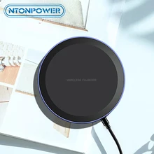 NTONPOWER Qi Беспроводное зарядное устройство для iPhone X Xs MAX XR 8 plus Быстрая зарядка для samsung S8 S9 Plus Note 9 8 USB зарядное устройство для телефона