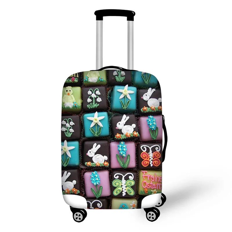 Rainbow Cup Cake Design Travel Accessories Suitcase Protective Covers 18-32 Inch Elastic Luggage Dust Cover Case Stretchable Rainbow Cup Cake Design Travel Accessories Suitcase Protective Covers 18-32 Inch Elastic Luggage Dust Cover Case Stretchable