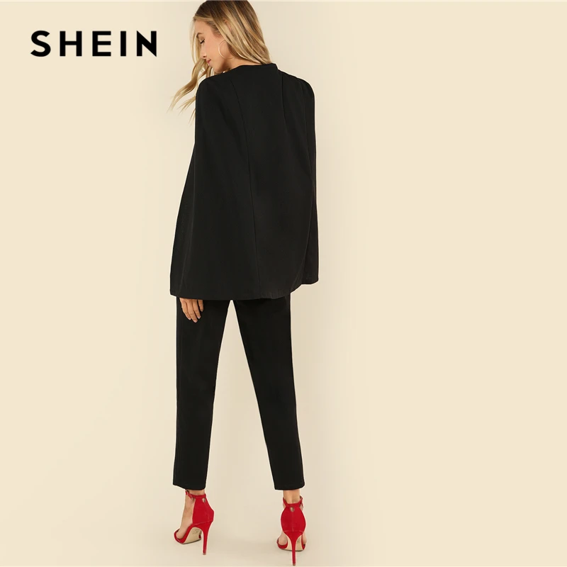 SHEIN Элегантный Комбинезон С Длинным Рукавом 2019 Женский Повседневный Высокой